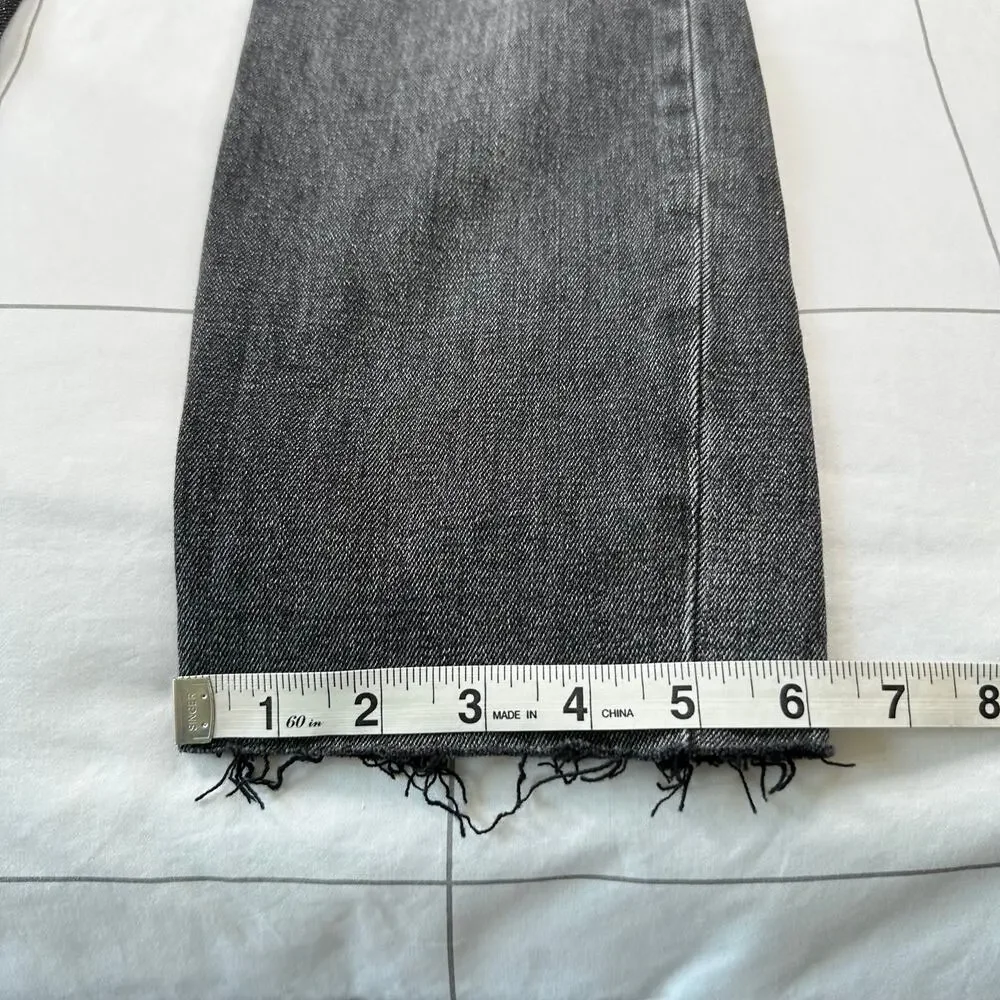 Abercrombie & Fitch Jeans Womens 28 Long Black Two Tone Skinny High Rise Curve